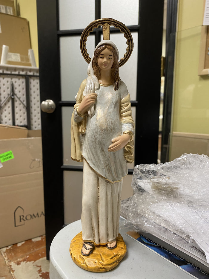 11" Our Lady of Hope Hand Painted Statue