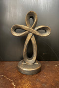 18" Infinity Cross Bronze