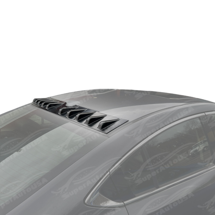 SuperAutoUSA ultra-lightweight gloss black roof spoiler for 2010 Subaru Impreza.