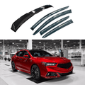2015-2020 Acura TLX - Window Visor Rear Roof Spoiler Bundle - Carbon Print Trim