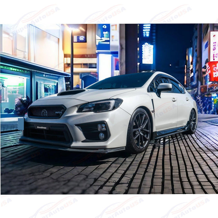 2015-2021 Subaru WRX STI VA - JDM Style Side Skirt Overlay - Gloss Black