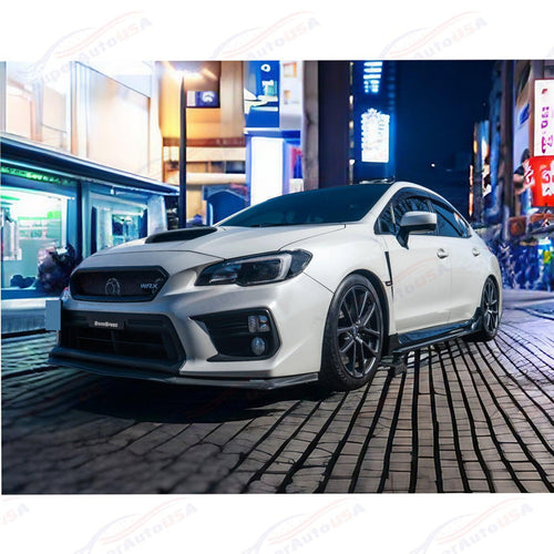 2015-2021 Subaru WRX STI VA - JDM Style Side Skirt Overlay - Gloss Black