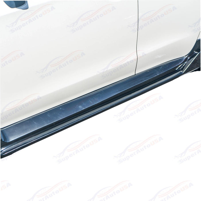 2015-2021 Subaru WRX STI VA - JDM Style Side Skirt Overlay - Gloss Black