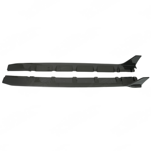 Direct side profile view of the carbon fiber aerodynamic side rockers for 2015-2021 Subaru WRX