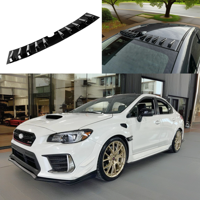2023 Subaru WRX vortex generator roof spoiler in gloss black by SuperAutoUSA.