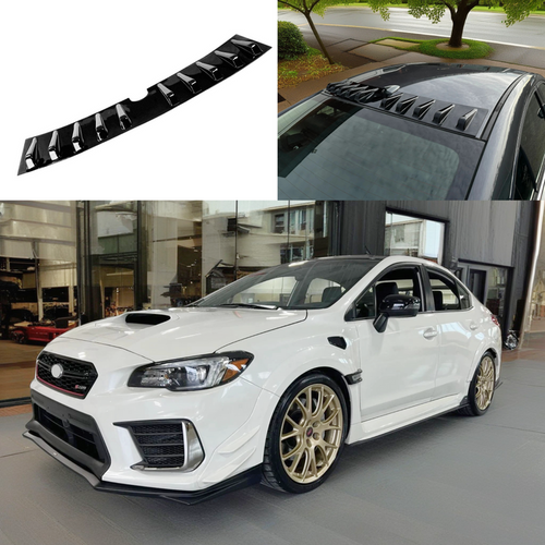 2023 Subaru WRX vortex generator roof spoiler in gloss black by SuperAutoUSA.