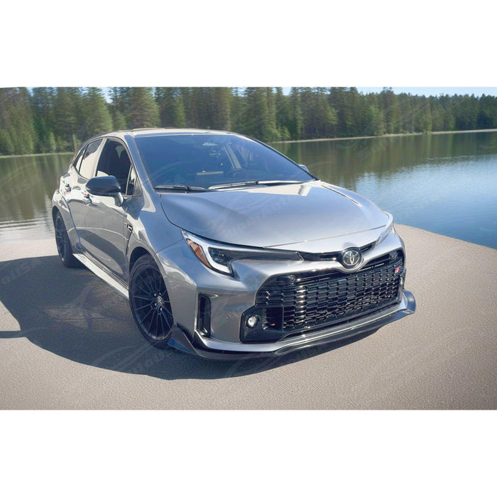 2023-2024 Toyota GR Corolla - GRC Style Front Lip Splitter w/ Corner Aprons - 1 pc PU