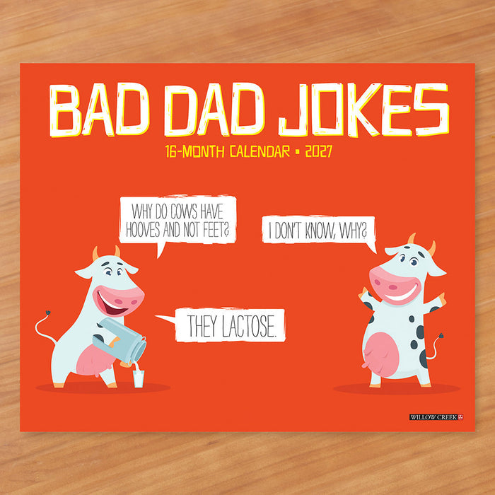2027 Wall Calendar, Bad Dad Jokes