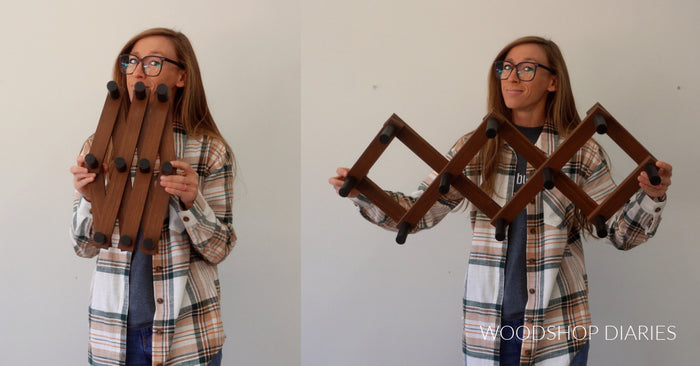 Accordion Coat Rack Plans
