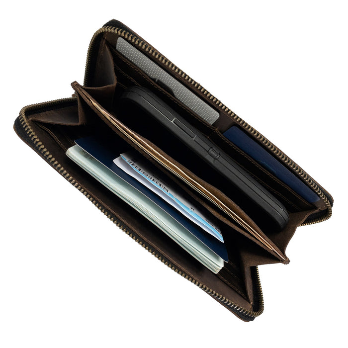 Accordion Zippered Wallet - Stockyard X 'The Leather Store'