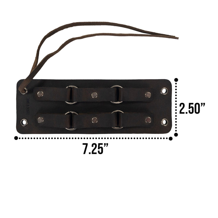 Adjustable 4 Ring Cuff - Stockyard X 'The Leather Store'
