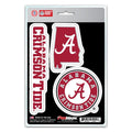 Alabama Crimson Tide Decal Die Cut Team 3 Pack - Team Fan Cave