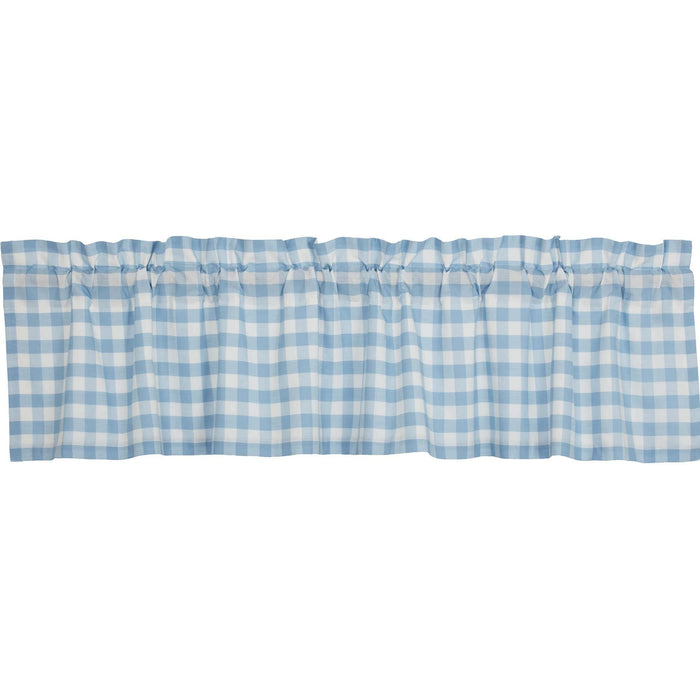 Annie Buffalo Blue Check Valance 16x72 - The Village Country Store
