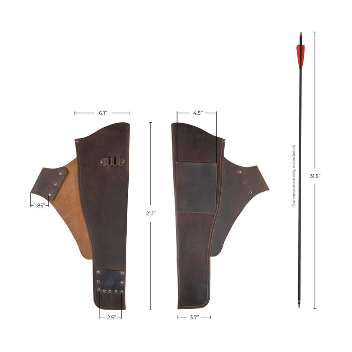 Archery Hip Quiver with Phone Slot - Stockyard X 'The Leather Store'