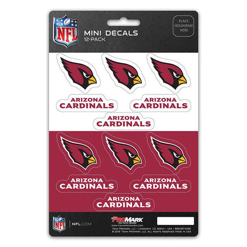 Arizona Cardinals Decal Set Mini 12 Pack