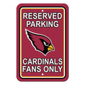 Arizona Cardinals Sign 12x18 Plastic Reserved Parking Style CO