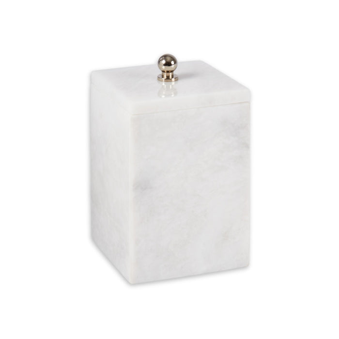 Atticus Bath Canister in White
