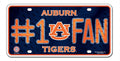 Auburn Tigers License Plate #1 Fan - Special Order - Team Fan Cave