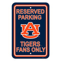 Auburn Tigers Sign - Plastic - Reserved Parking - 12 in x 18 in - Team Fan Cave