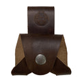 Axe Holster by Valhalla Gear, showcasing a sturdy design perfect for carrying axes. This Axe Holster for Belt - Protector Case is a small axe blade safety sleeve, an essential camping accessory that highlights its full grain leather craftsmanship. Discover the perfect lumberjack outdoor essentials crafted with care through small batch production, hand cut, and hand sewn techniques. Fire branded for authenticity, this artisan product is handmade in La Antigua Guatemala & Oaxaca Mexico.