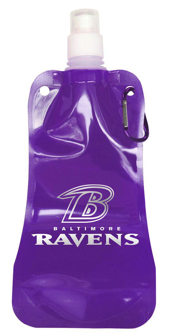 Baltimore Ravens 16 ounce Foldable Water Bottle - Team Fan Cave