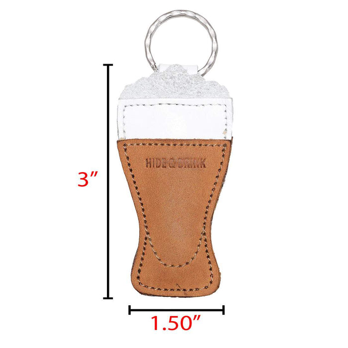 Beer Glass Keychain - Stockyard X 'The Leather Store'