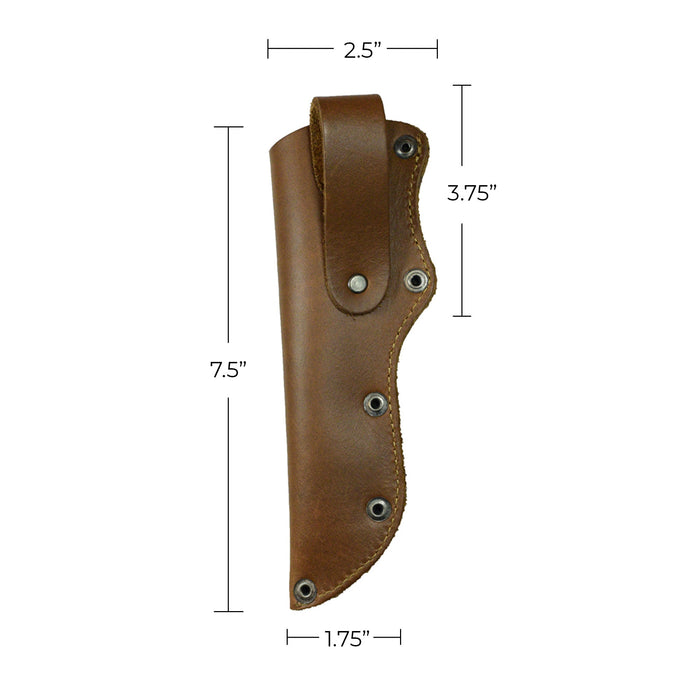 Hide & Drink's Belt Mora Knife Sheath displays a Thick Sheath for Mora Knife with Belt Loop, offering both functionality and style. Handmade from Full Grain Leather by skilled artisans.
