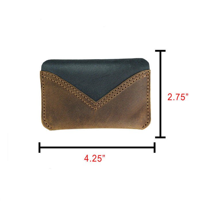 Bicolor Card Holder - Stockyard X 'The Leather Store'