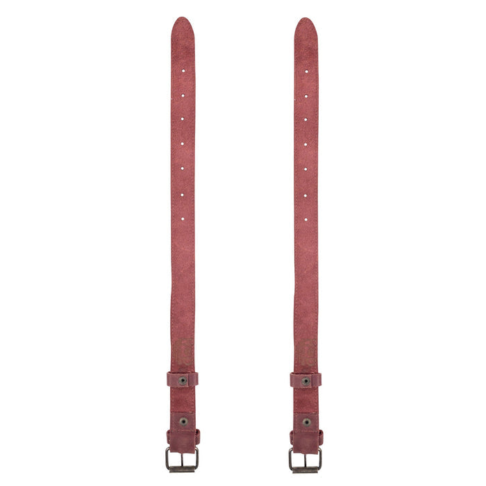 Bicycle Ankle Bands by Hide & Drink, focusing on a set of Rustic Bicycle Ankle Bands featuring a classic Brass Metal Buckle. These Adjustable Straps for Legs provide a practical solution for cyclists with Full Grain Leather materials, ideal Vintage Gifts for Cyclists from La Antigua Guatemala.