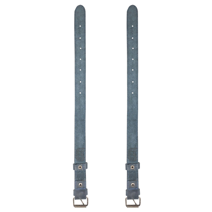 Bicycle Ankle Bands by Hide & Drink, showcasing Rustic Bicycle Ankle Bands with a traditional Brass Metal Buckle. These quality Adjustable Straps for Legs made from Full Grain Leather make amazing Vintage Gifts for Cyclists, all handcrafted in La Antigua Guatemala.