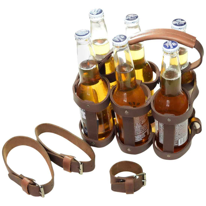 Bike Six Pack Carrier - Stockyard X 'The Leather Store'