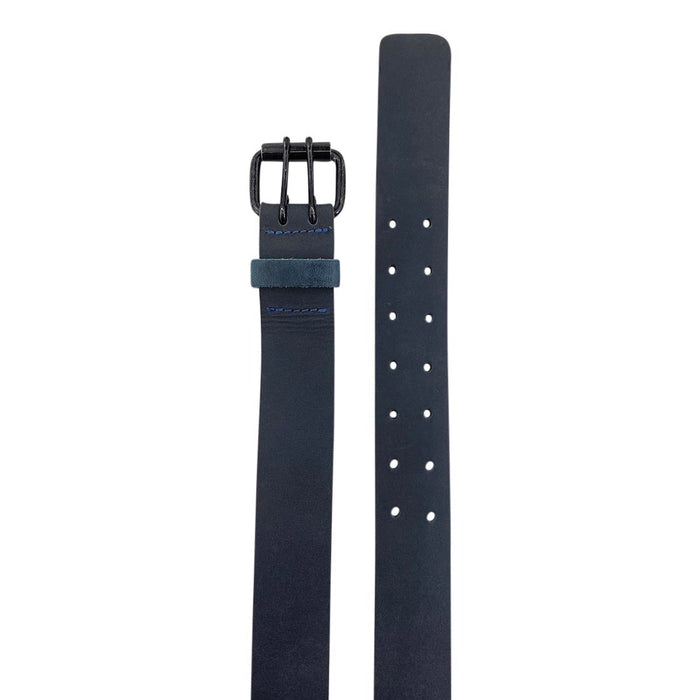Black Double Prong Buckle Belt - Stockyard X 'The Leather Store'