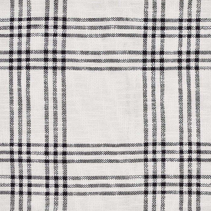 Black Plaid King Coverlet 97x110 - The Village Country Store
