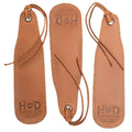 Hide & Drink Bookmark (3-Pack), showcasing elegant full grain leather, ideal for book lovers and page turners. Handmade in small batches in La Antigua Guatemala, focusing on artisan craftsmanship.