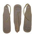 Hide & Drink Bookmark (3-Pack) featuring luxurious full grain leather, the perfect page marker for literature fans. Handcrafted in small batches in La Antigua Guatemala, showcasing artisan talents.