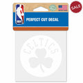 Boston Celtics Decal 4x4 Perfect Cut White