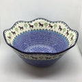 Brown Horse Wavy Edge Bowl 12"