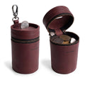 The Bucket Coin Release by Hide & Drink, a stylish piggy bank bucket crafted from full grain leather, serves as a versatile cash organizer. This zippered pouch securely holds coins while showcasing artisan craftsmanship, handmade in La Antigua Guatemala and Oaxaca Mexico.