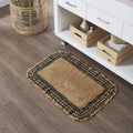 Burlap Natural w/ Black Check Bathmat 20x30 - The Village Country Store