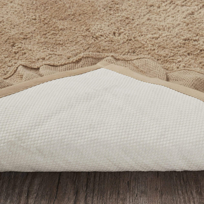 Burlap Natural w/ Black Check Bathmat 20x30 - The Village Country Store