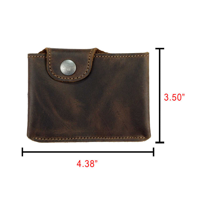 Card Holder W/Snap - Stockyard X 'The Leather Store'