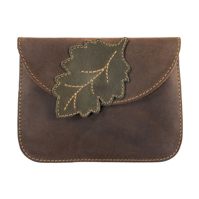 Card Wallet Leaves Design - Stockyard X 'The Leather Store'