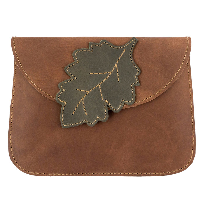 Card Wallet Leaves Design - Stockyard X 'The Leather Store'