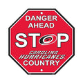 Carolina Hurricanes Sign 12x12 Plastic Stop Style - Special Order - Team Fan Cave