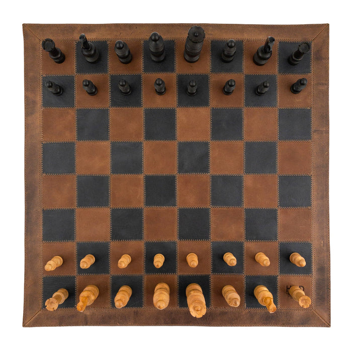 Chess Board (Pieces Not Included) - Stockyard X 'The Leather Store'