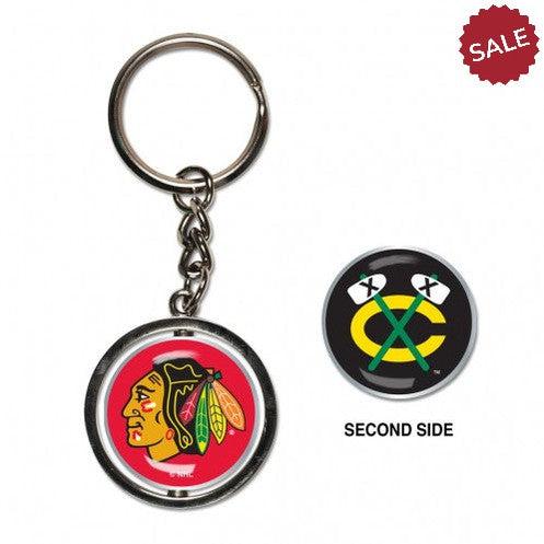Chicago Blackhawks Key Ring Spinner Style Special Order - Team Fan Cave