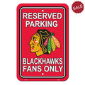 Chicago Blackhawks Sign - Plastic - Reserved Parking - 12 in x 18 in - Team Fan Cave