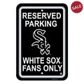 Chicago White Sox Sign - Plastic - Reserved Parking - 12 in x 18 in - Team Fan Cave