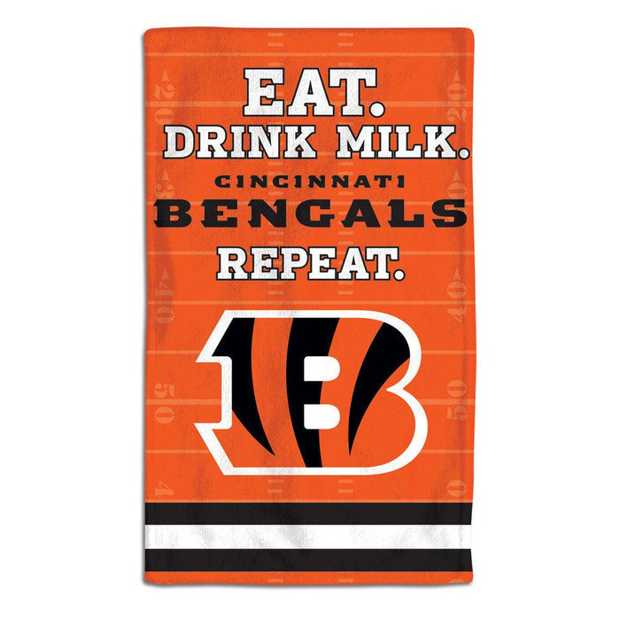 Cincinnati Bengals Baby Burp Cloth 10x17 - Team Fan Cave
