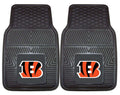 Cincinnati Bengals Car Mats Heavy Duty 2 Piece Vinyl - Team Fan Cave